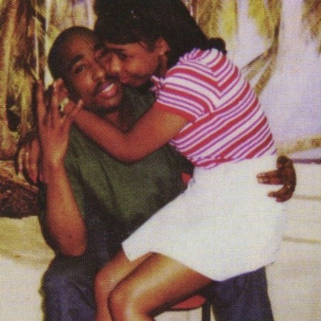 Tupac Shakur and his former wife Keisha Morris.